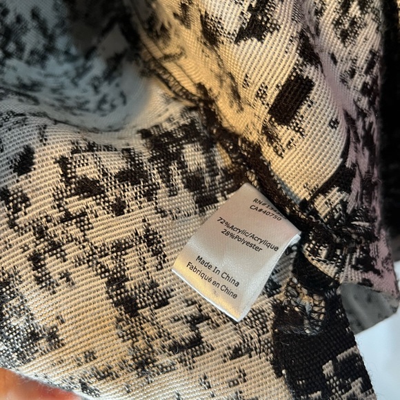 MARLAWYNNE WOMEN'S PLUS SIZE STIPPLE JACQUARD JACKET 1X - Picture 7 of 10